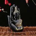 thumbnail image 4 of Adornos de resina, Adornos de Buda, Estatua de Buda Tailandia Resina Fraked Mano Fengshui Estatuilla Meditación Decoración del Hogar Adornos Artesanía Decoración, 4 of 5