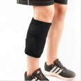 thumbnail image 4 of Adjustable Compression Calf Sleeve Breathable Waterproof Sports Support Wrap Guard Shin Leg Sleeve Protector for Basketball (Black), 4 of 7
