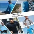 thumbnail image 5 of INGEAR Men's UPF 50+ Long Sleeve Rash Guard, Quick-Dry, Black, XXL, 5 of 6