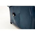 thumbnail image 3 of Home Square 2 Piece Traditional Faux Leather Accent Chair Set in Navy Blue, 3 of 18