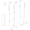 White, variant on 2Ct Silver Over Door Hooks, 5.12" No Drill Hanger Fits 1.45" Doors