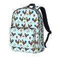 thumbnail image 2 of Goofa Roosters And Plants Printed Backpack,Laptop Backpack,Durable Anti-Theft Travel Work Backpack,Water-resistant Backpack, 2 of 9