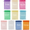 100pcs Large Organza Bags Premium Sheer Mesh Gift Drawstring Pouches