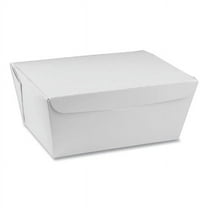 Pactiv Evergreen Earthchoice Onebox Paper Box, 66 Oz, 6.5 X 4.5 X 3.25, White, 160/carton