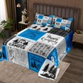 thumbnail image 2 of YST Blue Rv Quilt Set Queen Rustic Camper Decor Bedspread Set Camping Bunk Accessories For Camper Car,Rv Coverlet Set For Travel Trailers Country Buffalo Plaid Pine Tree Arrow Bed Set, 2 of 5