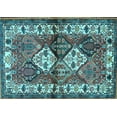 thumbnail image 1 of Ahgly Company Indoor Rectangle Persian Light Blue Traditional Area Rugs, 7' x 10', 1 of 4