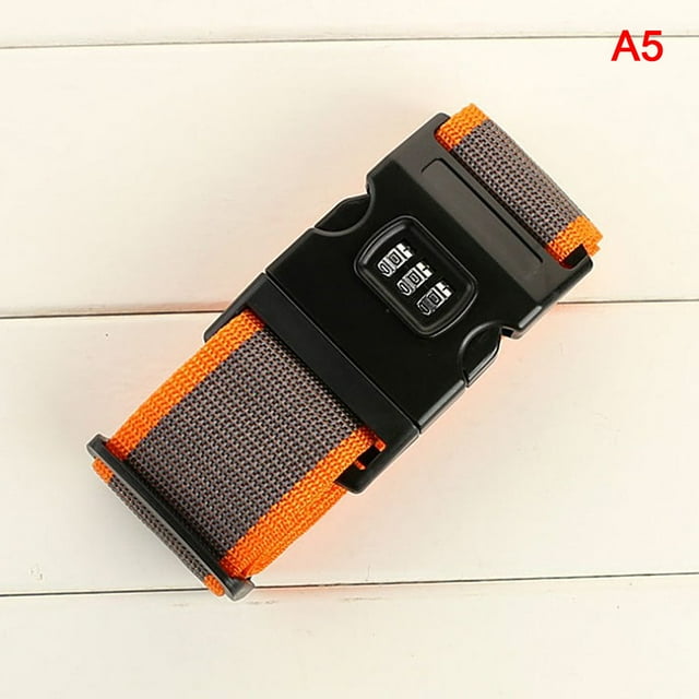 High Quality Rainbow Password Lock Packing Luggage Bag with Luggage Strap 3 Digits Password Lock Buckle Strap Baggage Belts 2M A5