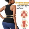 thumbnail image 6 of ANYFIT WEAR Sauna Suit for Women Waist Trainer Vest Sweat Tank Top Body Shaper with Zipper, 6 of 7