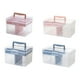 thumbnail image 3 of Toystoory Caja de almacenamiento de plástico resistente y espaciosa para todas las necesidades, caja organizadora multiusos multifuncional de PP Almacenamiento y organización del hogar Rosa (S), 3 of 6