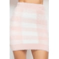 thumbnail image 3 of Plaid High-rise Fuzzy Mini Skirt, 3 of 4