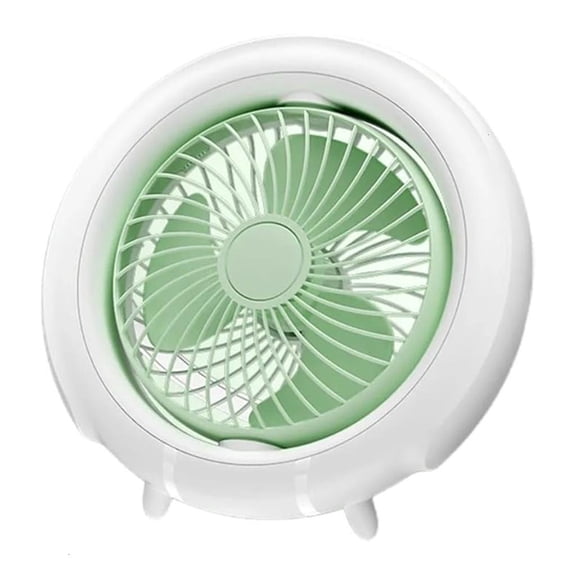ZELVINN Portable USB Rechargeable Ceiling Fan with 3 Wind Modes Outdoor Wall Mounted Mini Fan for Bedroom and Living Room