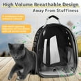 thumbnail image 3 of Airline-Approved Cat & Small Dog Backpack Carrier – Transparent Bubble Space Capsule Travel Bag for Hiking & Outdoor Use, 3 of 8
