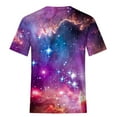 thumbnail image 6 of Penkiiy Galaxy Printed Shirt,Women's Shirts Unisex 3D Graphic Print Fashion T-Shirts for Adults Teens Novelty Casual Tee Tops M Multicolor, 6 of 6
