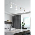 thumbnail image 6 of FSLiving Retro Style Adjustable Angle H-Type Track Head Lighting E26 Base White Metal Mini Track Light Fixture for Gallery Cabinet Office Kitchen,Bulb and Track Not Included - 1 Lamp, 6 of 7