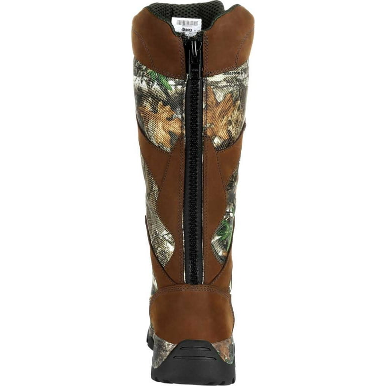 Leather snake boots top