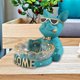 thumbnail image 3 of Novedad perro estatua caja de almacenamiento figurita resina Animal escultura caramelo joyería llave contenedor bandeja para entrada hogar sala de Verde mayimx Estatua de resina, 3 of 6