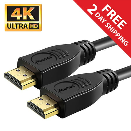 4K HDMI Cable HDMI Cable for TV by Insten 30' Gold Plated High Speed HDMI Cable with Ethernet (version 1.4)[Supports UHD 4K 2160p , Full HD 1080p , 3D , Multi View Video , Ethernet & Smart TV]