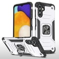 thumbnail image 1 of SaniMore for Samsung Galaxy A14 5G Magnetic Case, Rugged PC & TPU Bumpers Cover Built-in Car Mount & Ring Kickstand Military Grade Shockproof Protective Shell for Samsung A14 5G, Silver, 1 of 7