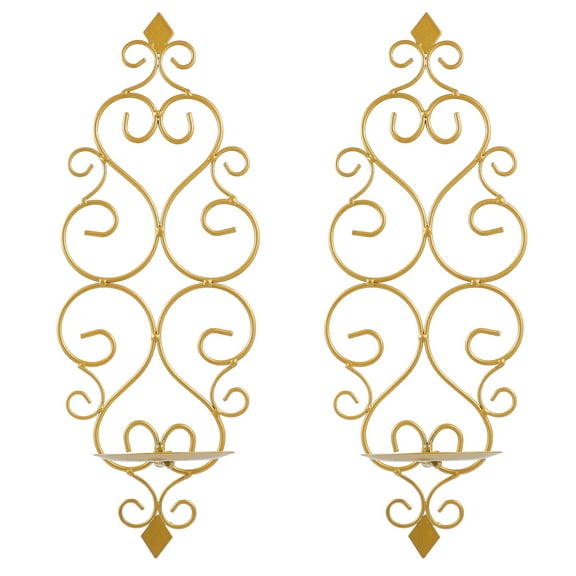 IBASETOY Farmhouse Wall Sconces Candle Sconce Holder Glass Wall Decoration Friends Bedrooms 2Pcs