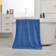 thumbnail image 1 of Toalla de baño grande 55x28 pulgadas | Forro polar absorbente suave y grueso | Diseño de rayas de terciopelo de secado rápido | Hotel Spa Gimnasio Casa Piscina Ducha Uso | Dobladillo doble duradero, 1 of 6