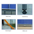 thumbnail image 3 of Leuco 6ft Midsize Table Tennis Table Foldable Compact for Space Saver， Portable Junior Teenagers Ping Pong Table with Net, 2 Table Tennis Paddles and 3 Balls, Multi-Use Free Standing Game Table, Blue, 3 of 4