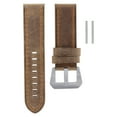 thumbnail image 2 of 24MM LEATHER WATCH BAND STRAP FOR BREITLING COLT CHRONOMAT SAND ORANGE STITCH, 2 of 2