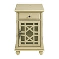 thumbnail image 6 of Chairside Table with 1 Drawer and 1 Trellis Door, Antique White- Saltoro Sherpi, 6 of 6