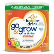 Go & Grow by Similac Sensitive Non-GMO Milk Based Toddler Drink, For Lactose Sensitivity,24oz (Pack of 4)
