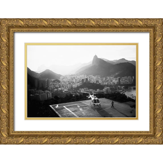 Virgone, Marco 18x13 Gold Ornate Wood Framed with Double Matting Museum Art Print Titled - Rio