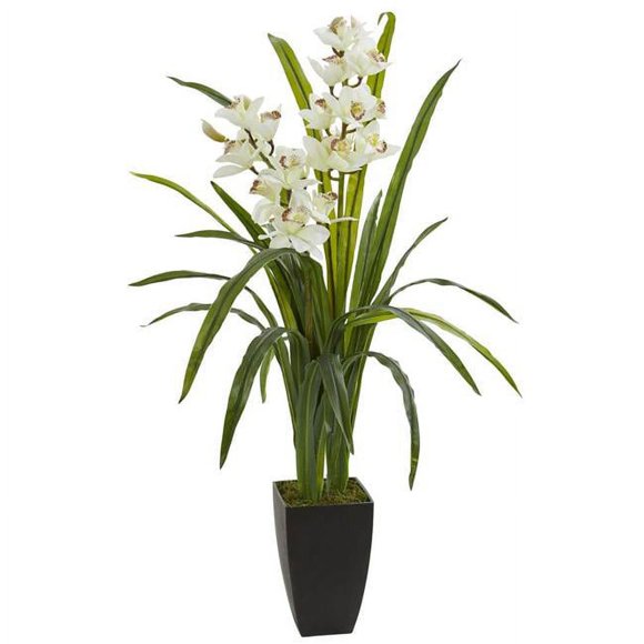 Nearly Natural 8300 39 in. Cymbidium Orchid Artificial Plant