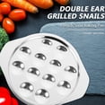 thumbnail image 3 of Minkissy 2Pcs Snail Plate Stainless Steel Baking Dish for Cooking at Home, 3 of 8