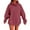02# Purple Pink, variant on Womens Casual Hoodies Fleece Sweatshirts Long Sleeve Sweaters Pullover with Pocket Dark Green 5XL
