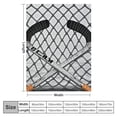 thumbnail image 4 of Orinice Hockey Goalie Net Theme Warm Lightweight Blanket Soft Fleece Blankets for All Seasons, Throw Blanket Living Rooms Sofa Decor Cow Gifts Blanket, Super Soft Blanket 3 Sizes 40x50in, 4 of 6