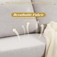 thumbnail image 2 of YODOLLA 79" Sectional Sofa Modern Loveseat Couch 3 Seater Living Room Furniture - Beige, 2 of 8