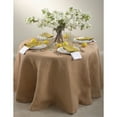 thumbnail image 2 of Saro Lifestyle Round Burlap Tablecloth Natural 132 Inches, 2 of 3