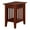 Walnut, variant on Bowery Hill Solid Wood Chair Side Table with BuiltIn Device Charger Brown Walnut