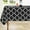 Black, variant on Moroccan Polyester Tablecloth for Rectangle Tables, Waterproof Satin Resistant Washable Dining Table Protector for Holiday, Party, Rust, 60 x 84 Inch