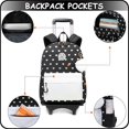 thumbnail image 3 of Mochila rodante Zbaogtw para niñas con fiambrera y estuche, 3 of 4