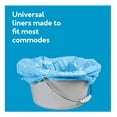 thumbnail image 3 of Carex Commode Liner Bags with Absorbent Powder, Disposable and Leakproof, 7 Count, 3 of 10