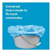 Carex Commode Liner Bags with Absorbent Powder, Disposable and Leakproof, 7 Count