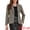 Brown, variant on Women's Houndstooth Lapel Collar One Button Jacket M Brown