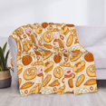 thumbnail image 4 of Salouo Various Bread Print Throw Blanket Gifts for Women Men Soft Flannel Blanket for Home Living Room Decor Bedroom Blanket Gifts for Mom Dad -50"x40", 4 of 7
