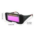 UAEBM AutoDimming SolarPowered Welding Goggles, Solar Battery