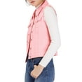thumbnail image 5 of INSPIRE CHIC Women's Turn Down Collar Button Denim Washed Vest, 5 of 7