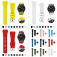 thumbnail image 3 of Silicone Intelligent Watch Strap Solid Color Universal Heats-resistant Replacing Stylish Wristwatch Band Replacement for Samsung Green, 3 of 8