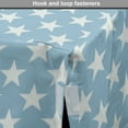 thumbnail image 4 of Muted Colors Dog Crate Cover, Repetitive Striped Star Ornamental Effect, Easy to Use Pet Kennel Cover Small Dogs Puppies Kittens, 7 Sizes, Sky Blue Cadet Blue, by Ambesonne, 4 of 6