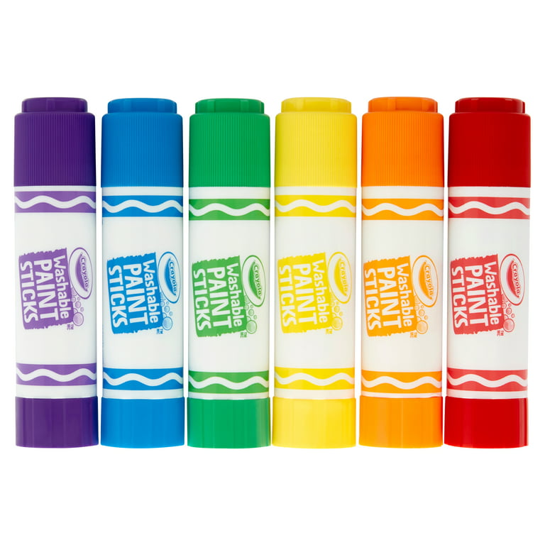 Crayola Project Quick Dry Paint Sticks, Assorted Colors, Child, 6 Count 