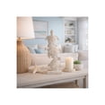 thumbnail image 2 of Coastal Stacked Turtle Figurine for Home and Bathroom Decor - Sea Life Sculpture for Shelf or Coffee Table Display - Nautical Accent Ornament for Living Room, Office, Study, and Mantel - 16", White, 2 of 12