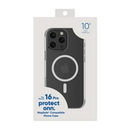 onn. MagSafe Compatible Phone Case for iPhone 16 Pro - Clear