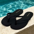 thumbnail image 2 of Flip Flops for Women Thong Flat Sandals Lightweight Minimalist Non-Slip Memory Foam Sole Open Toe Casual Vacation Daily Essentials Classic Beach Slippers, 2 of 7